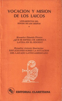 Vocación y misión de los laicos : la iglesia en el mundo veinte años después del Concilio Vaticano II