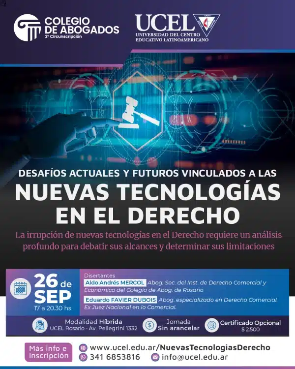 Flyer descriptivo de la jornada