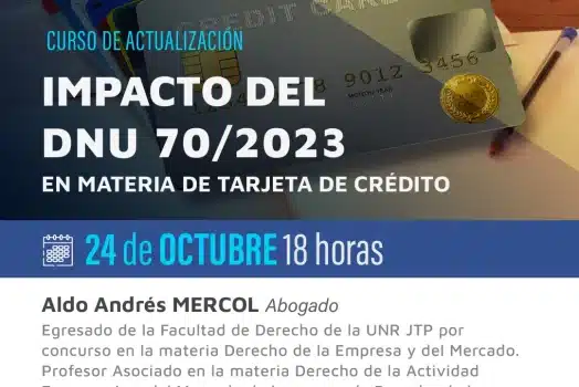 Curso: Impacto del DNU 70/2023 en materia de Tarjeta de Crédito