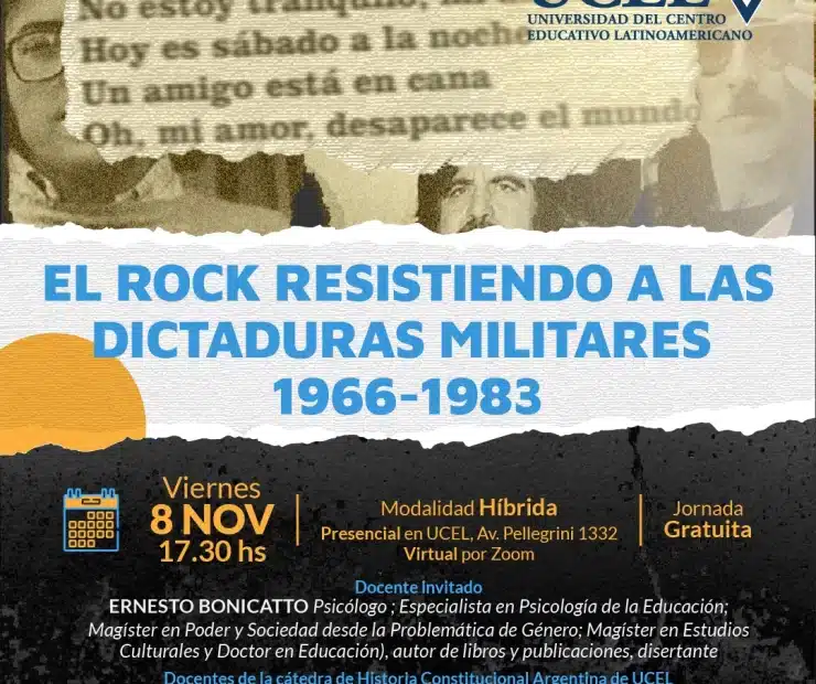 Jornada: El rock resistiendo a las dictaduras militares. 1966 -1983